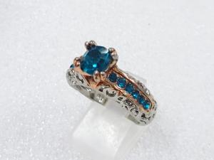 色石　指輪(17.5号)